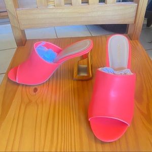 Neon Coral/Orange Sandal